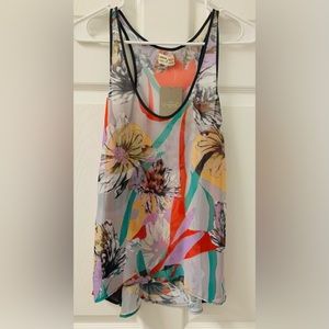Anthropologie Floral Top by Dream Daily SZ XS NWT